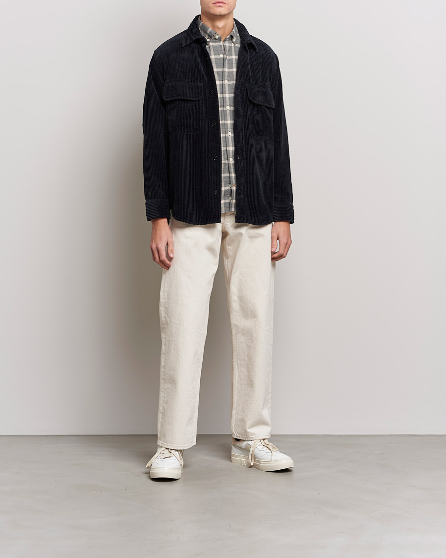 Herren | Hemden | NN07 | Folmer Corduroy Overshirt Black