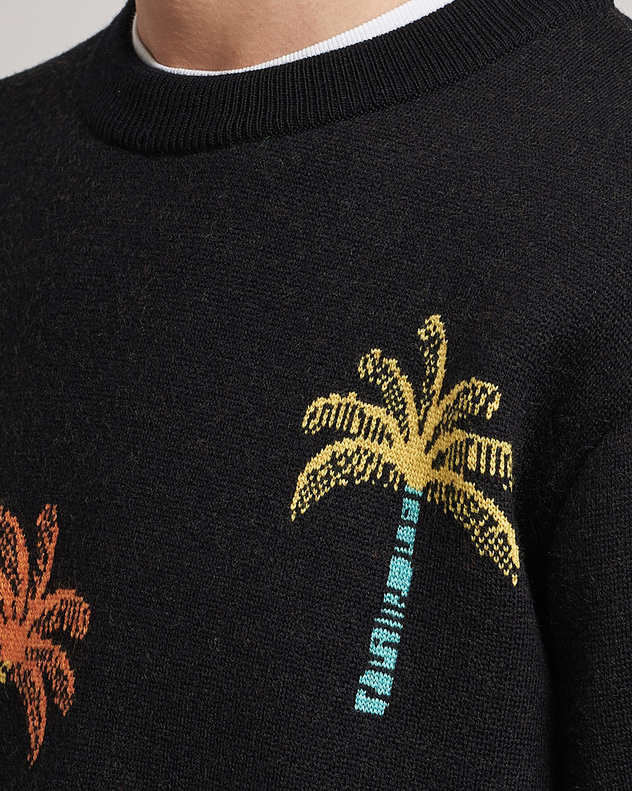 Herren | Pullover | Alanui | Palm Tree Jacquard Sweater Black