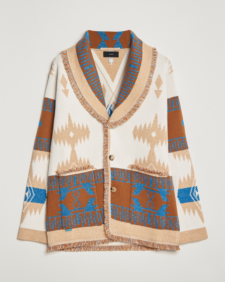 Herren | Pullover | Alanui | Icon Cashmere Jacquard Cardigan Chalk