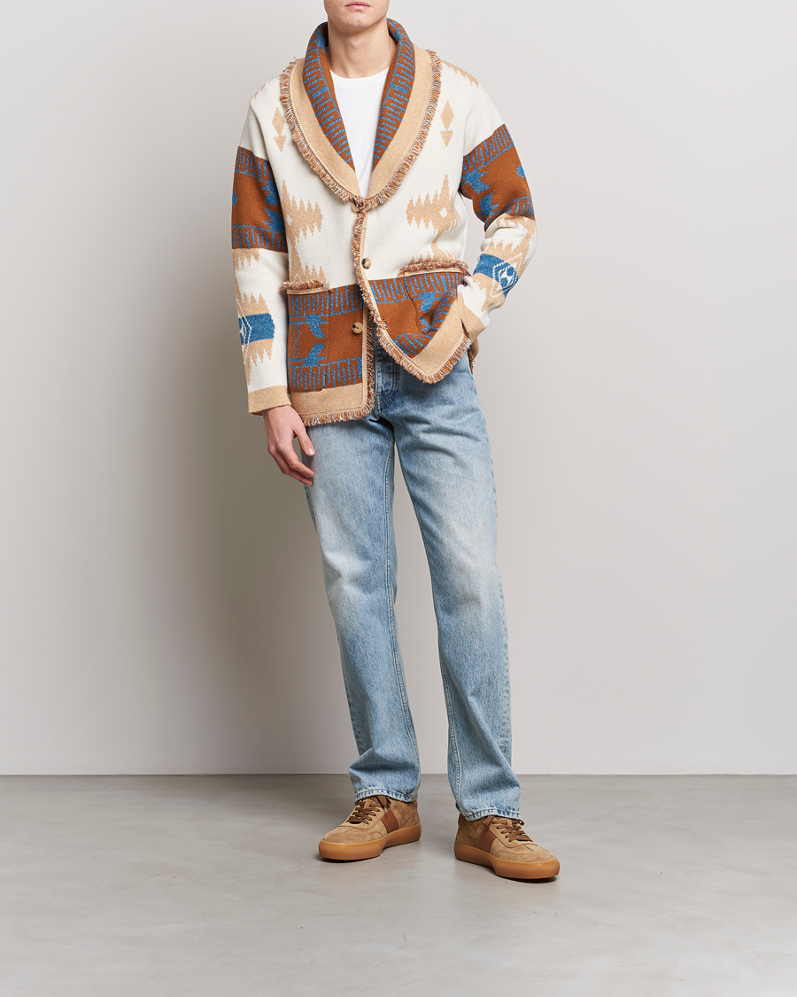 Herren | Pullover | Alanui | Icon Cashmere Jacquard Cardigan Chalk