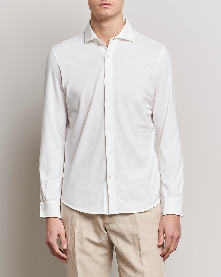 Herren | Hemden | Altea | Jersey Stretch Shirt White