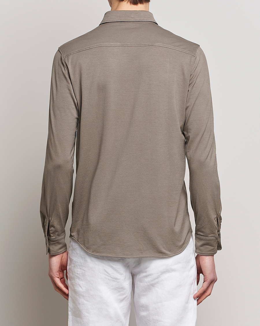 Herren | Hemden | Altea | Jersey Stretch Shirt Taupe