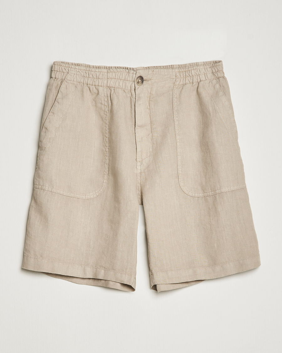 Herren | Shorts | Altea | Linen Shorts Beige