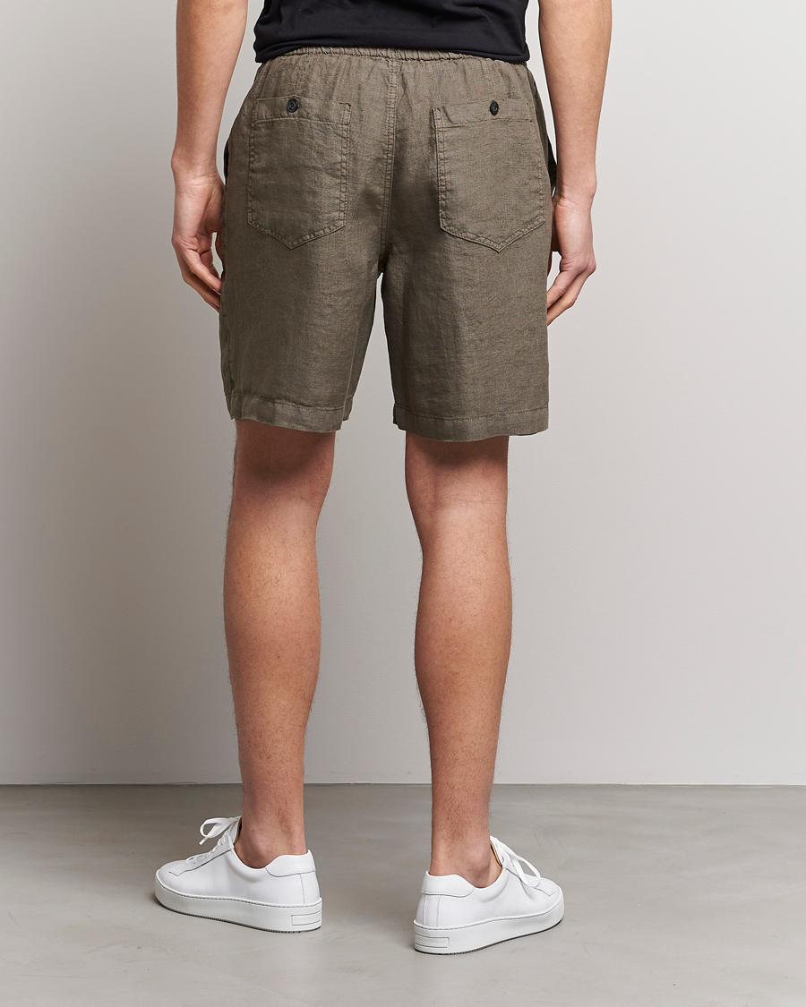Herren | Shorts | Altea | Linen Shorts Olive