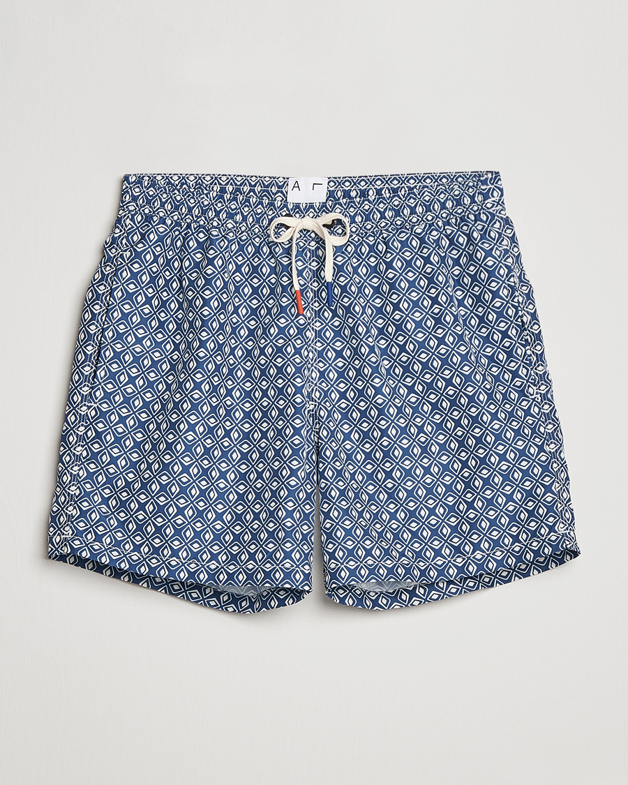 Herren | Badehosen | Altea | Printed Swim Trunks Navy