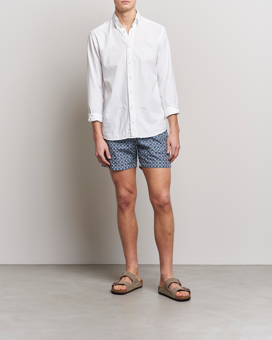 Herren | Badehosen | Altea | Printed Swim Trunks Navy