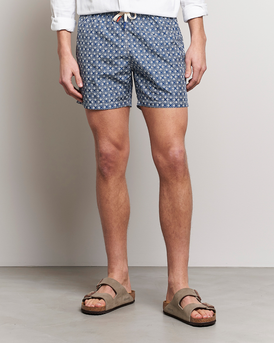 Herren | Badehosen | Altea | Printed Swim Trunks Navy