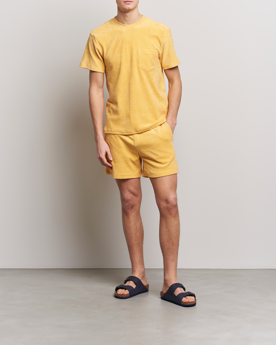 Herren | Shorts | Bread & Boxers | Terry Drawstring Shorts Sahara Sun
