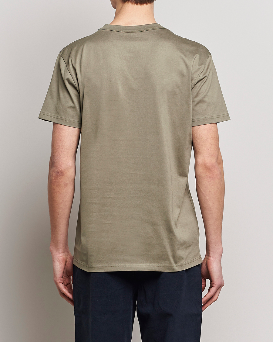 Herren | T-Shirts | Bread & Boxers | Heavy Pima Cotton Crew Neck T-Shirt Sage Green
