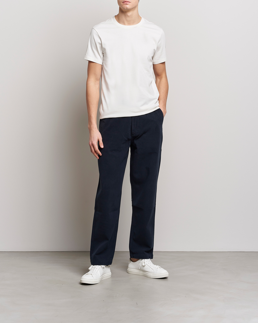 Herren | T-Shirts | Bread & Boxers | Heavy Cotton Crew Neck Tee Ivory