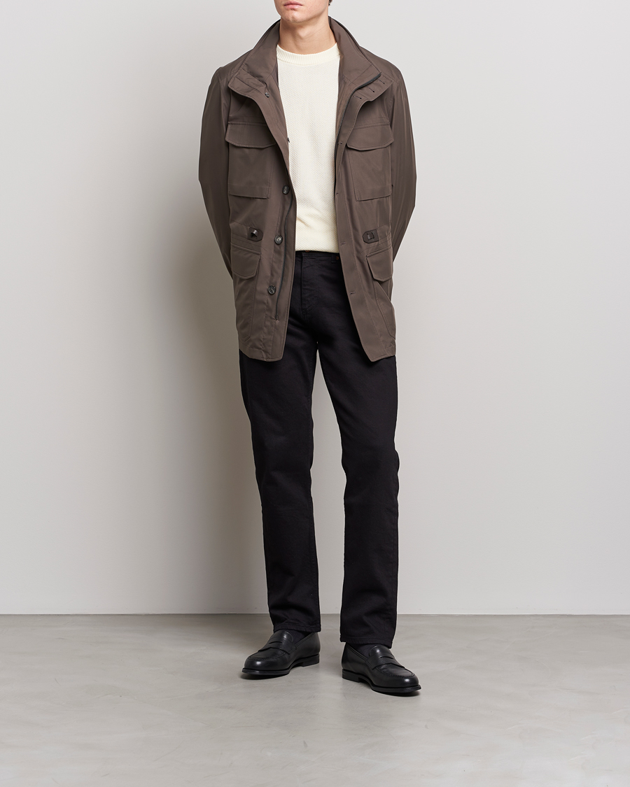 Herren | Jacken | Brioni | Performa Silk Field Jacket Olive