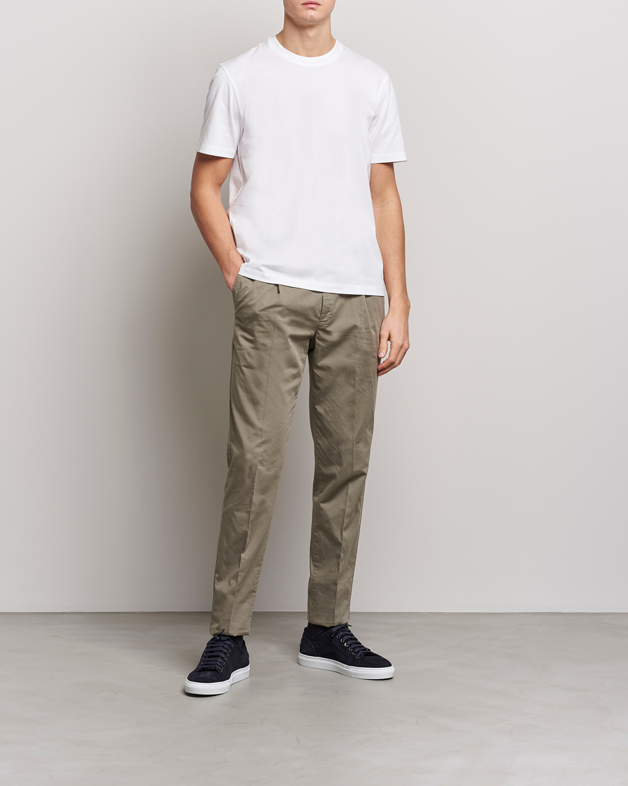 Herren | T-Shirts | Brioni | Short Sleeve Cotton T-Shirt White