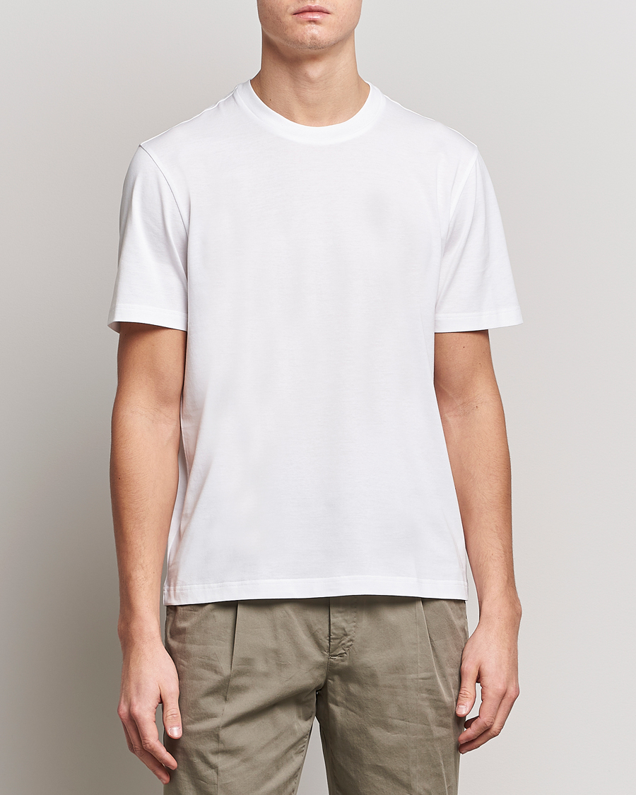 Herren | T-Shirts | Brioni | Short Sleeve Cotton T-Shirt White