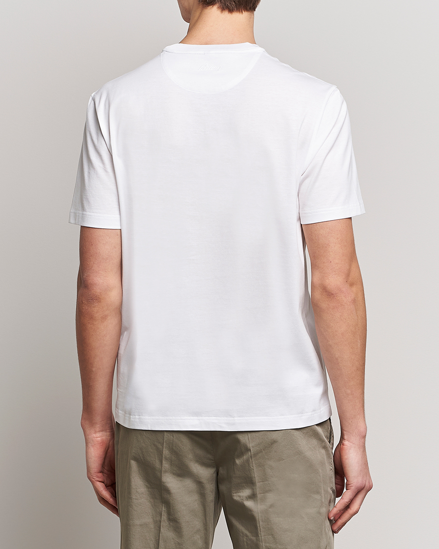 Herren | T-Shirts | Brioni | Short Sleeve Cotton T-Shirt White