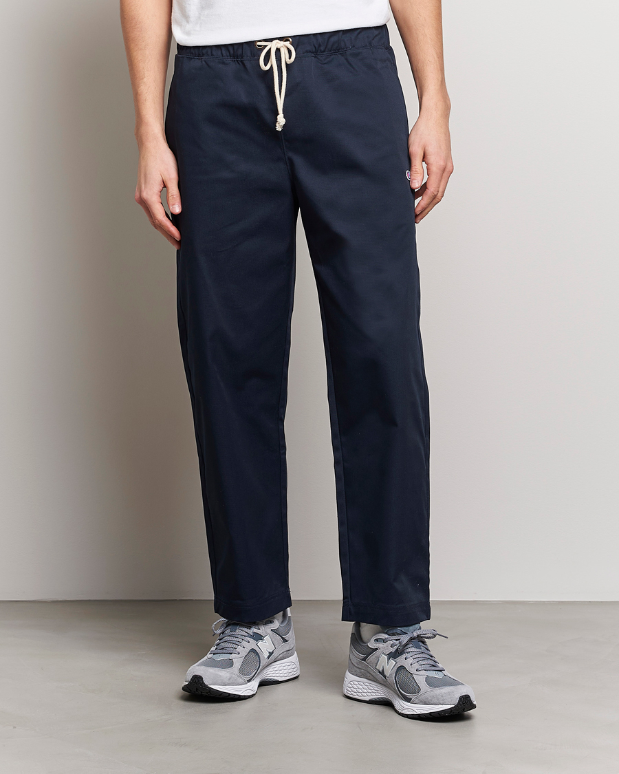 Herren | Hosen | Champion | Straight Fit Twill Drawstring Pants Navy