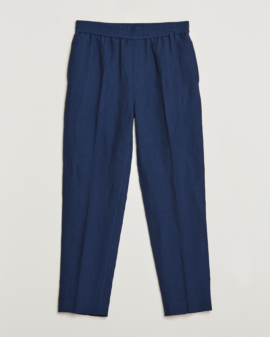 Herren | Hosen | A.P.C. | Linen Trousers Navy