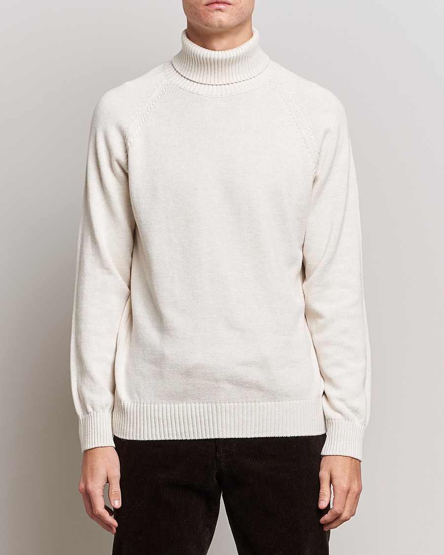 Herren | Pullover | Oscar Jacobson | Connery Cotton Rollneck Off White