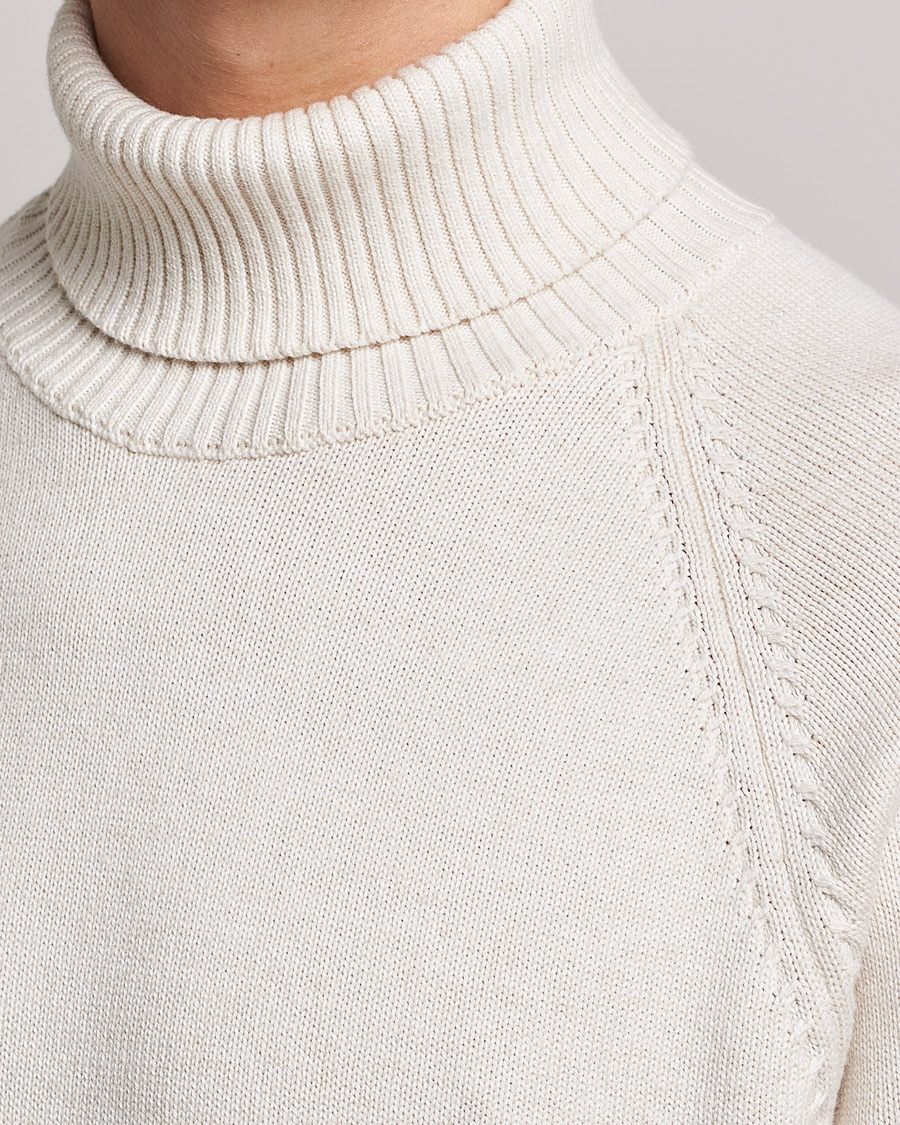 Herren | Pullover | Oscar Jacobson | Connery Cotton Rollneck Off White