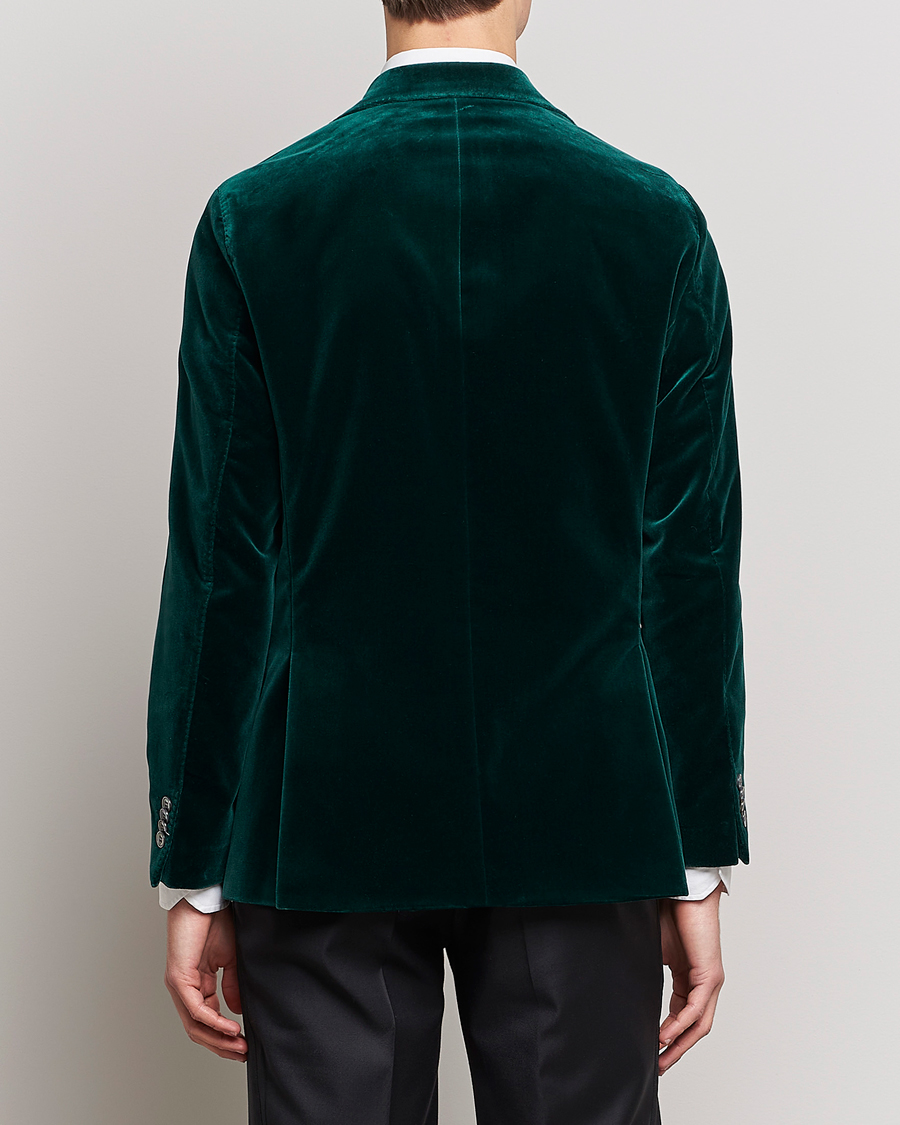 Herren | Sakkos | Oscar Jacobson | Fogerty Velvet Blazer Green