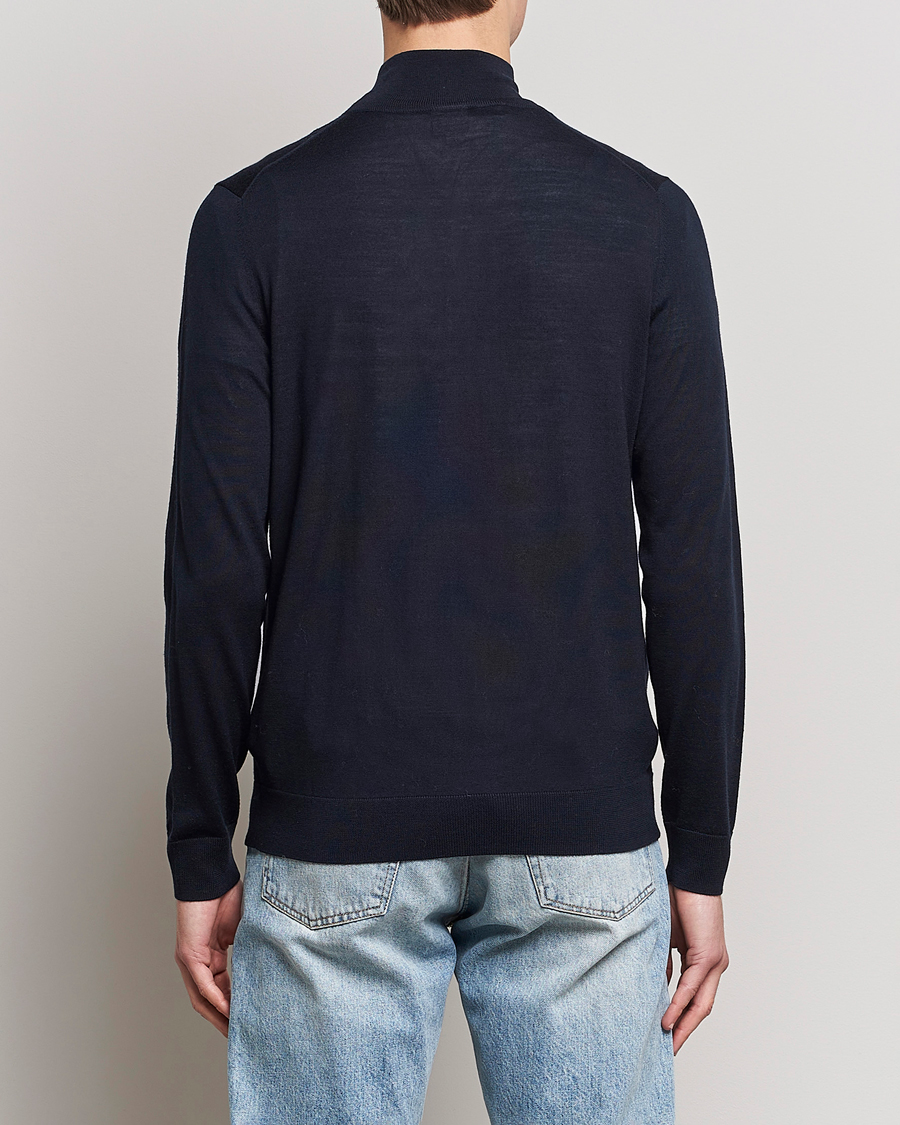 Herren | Pullover | Paul Smith | Full Zip Stripe Wool Cardigan Navy
