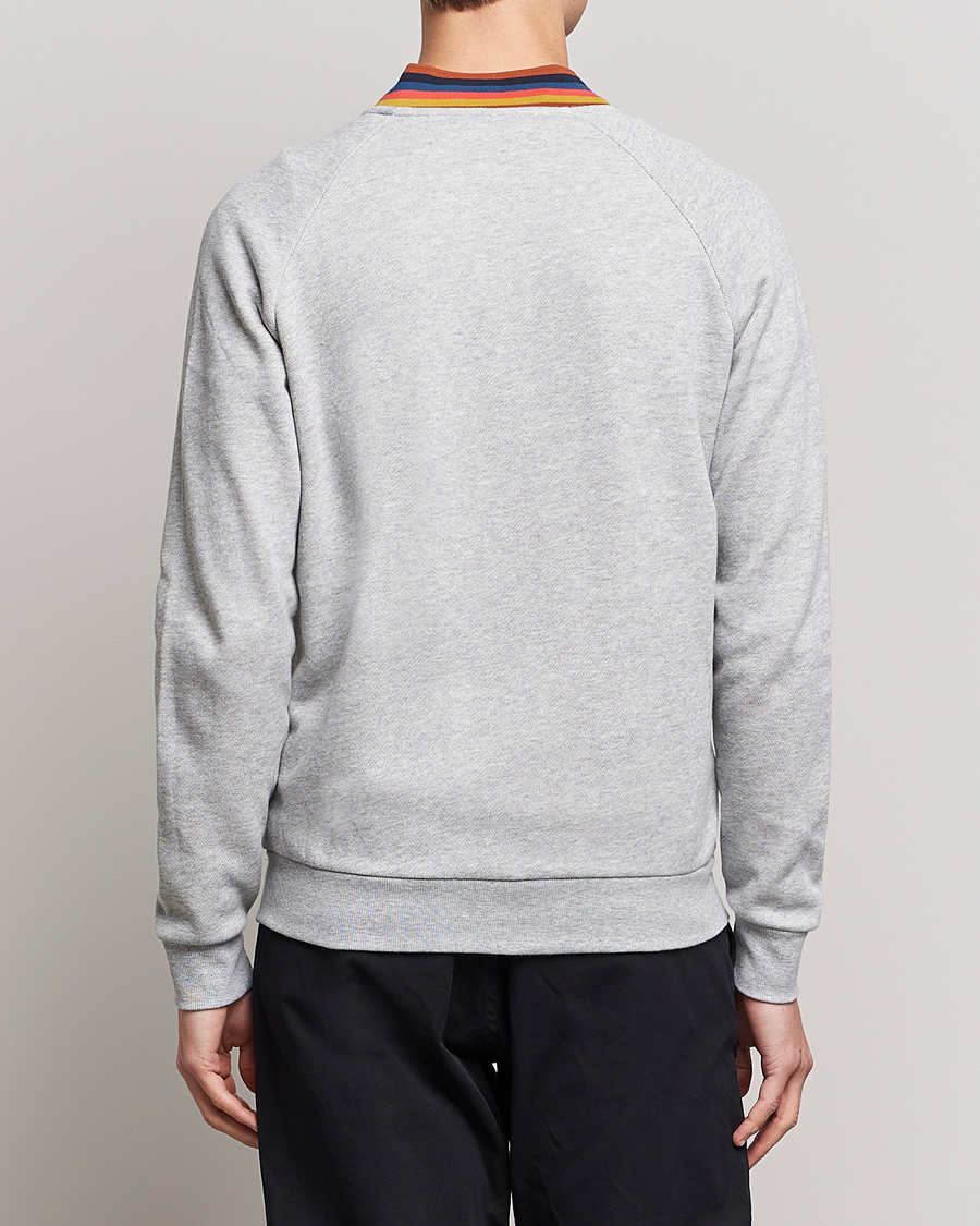 Herren | Paul Smith Bright Stripe Sweat Full Zip Grey | Paul Smith | Bright Stripe Sweat Full Zip Grey