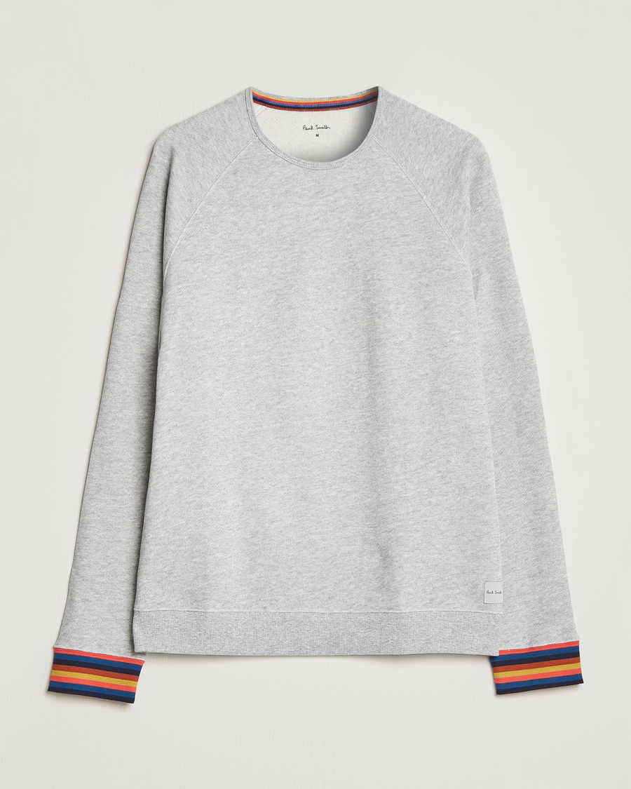 Herren | Paul Smith Bright Stripe Sweatshirt Grey | Paul Smith | Bright Stripe Sweatshirt Grey