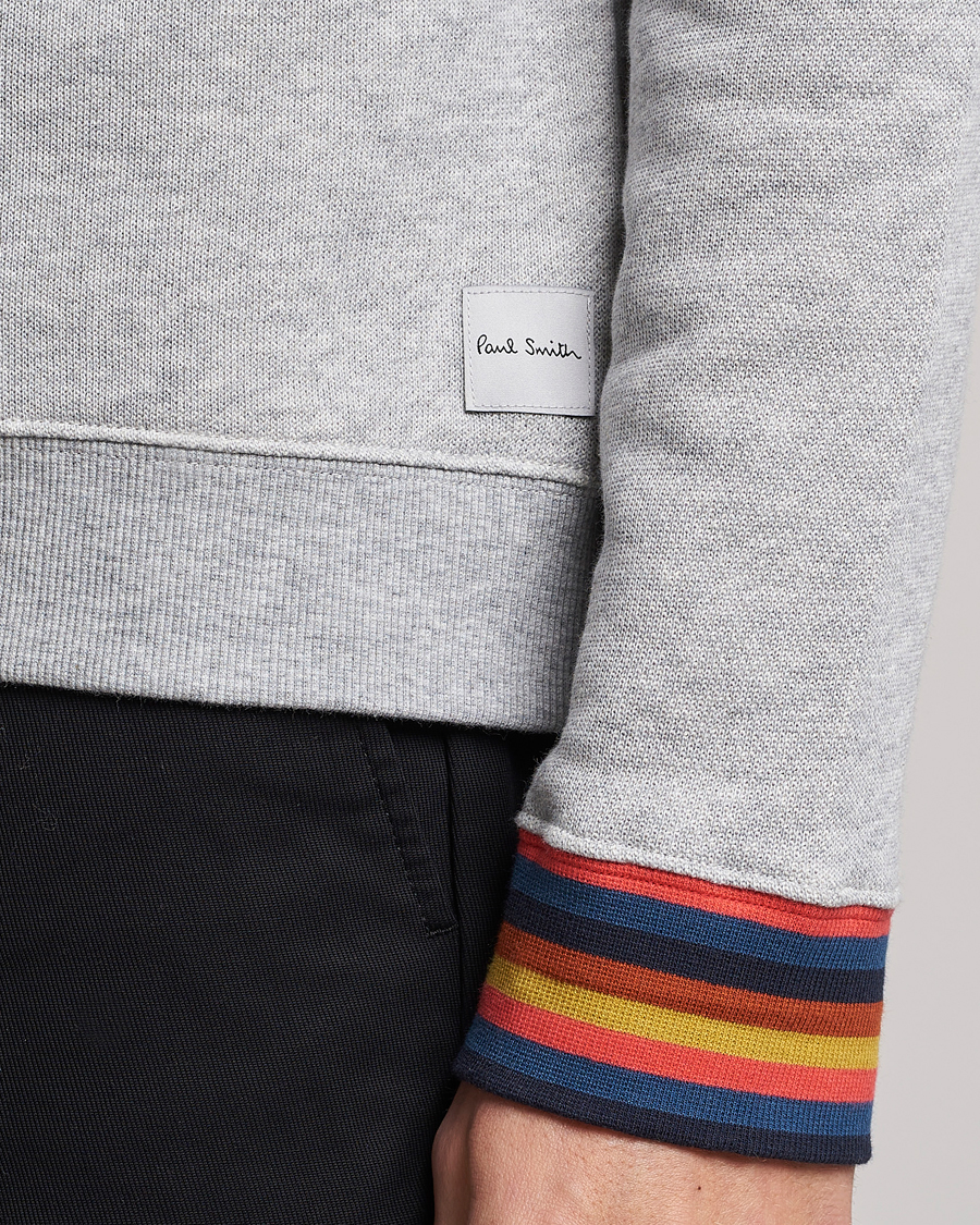 Herren | Paul Smith Bright Stripe Sweatshirt Grey | Paul Smith | Bright Stripe Sweatshirt Grey