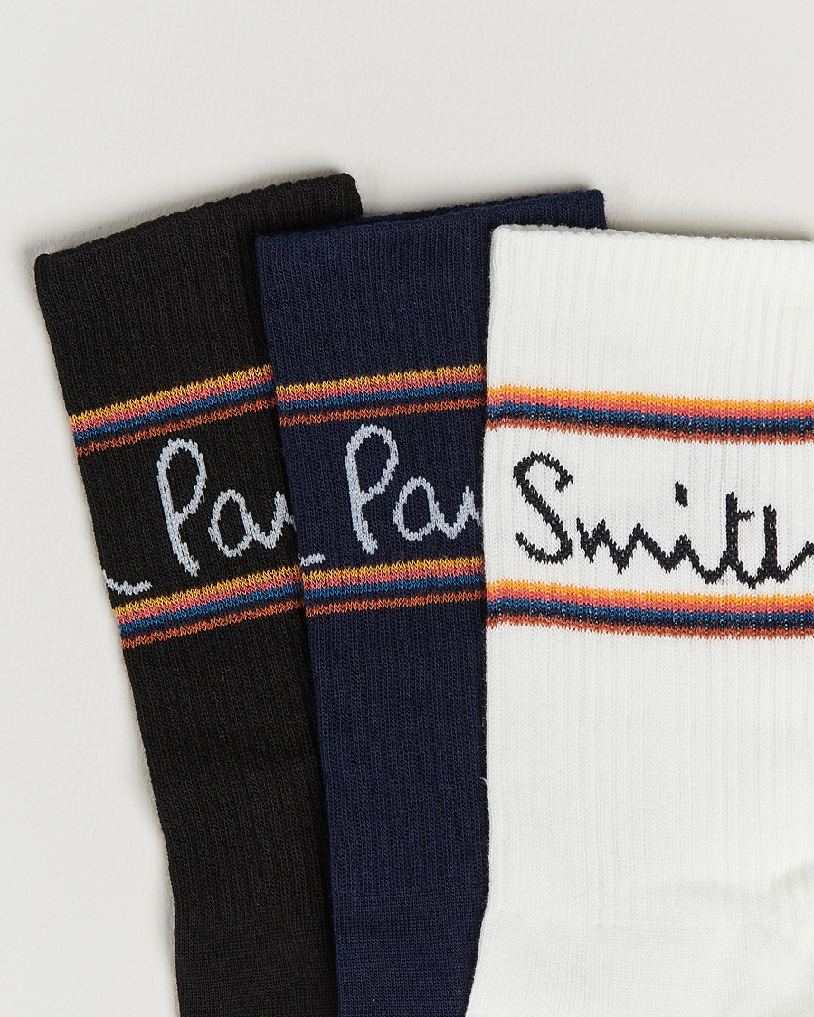 Herren | Socken | Paul Smith | 3-Pack Logo Socks Black/White