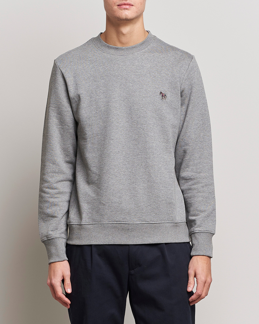 Herren | Kleidung | PS Paul Smith | Organic Cotton Crew Neck Sweatshirt Grey Melange