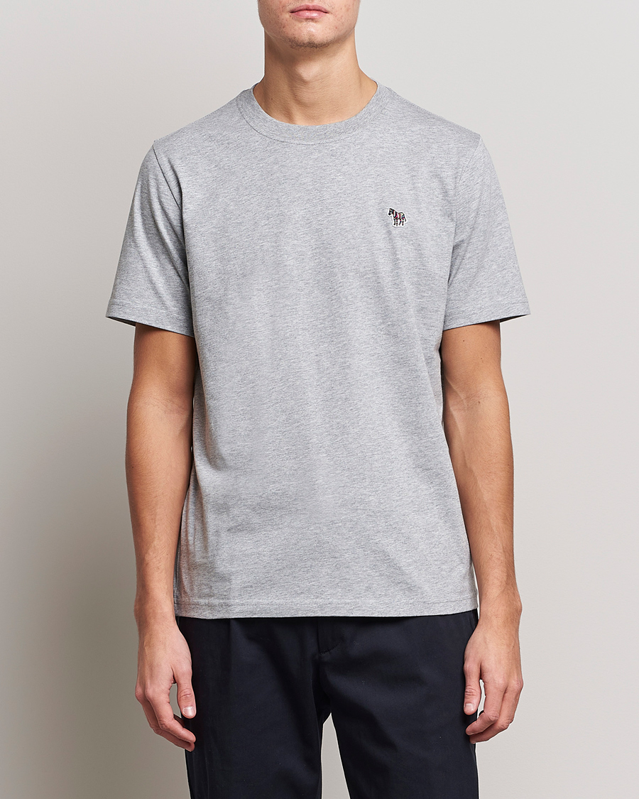 Herren | Kurzarm T-Shirt | PS Paul Smith | Organic Cotton Zebra T-Shirt Grey