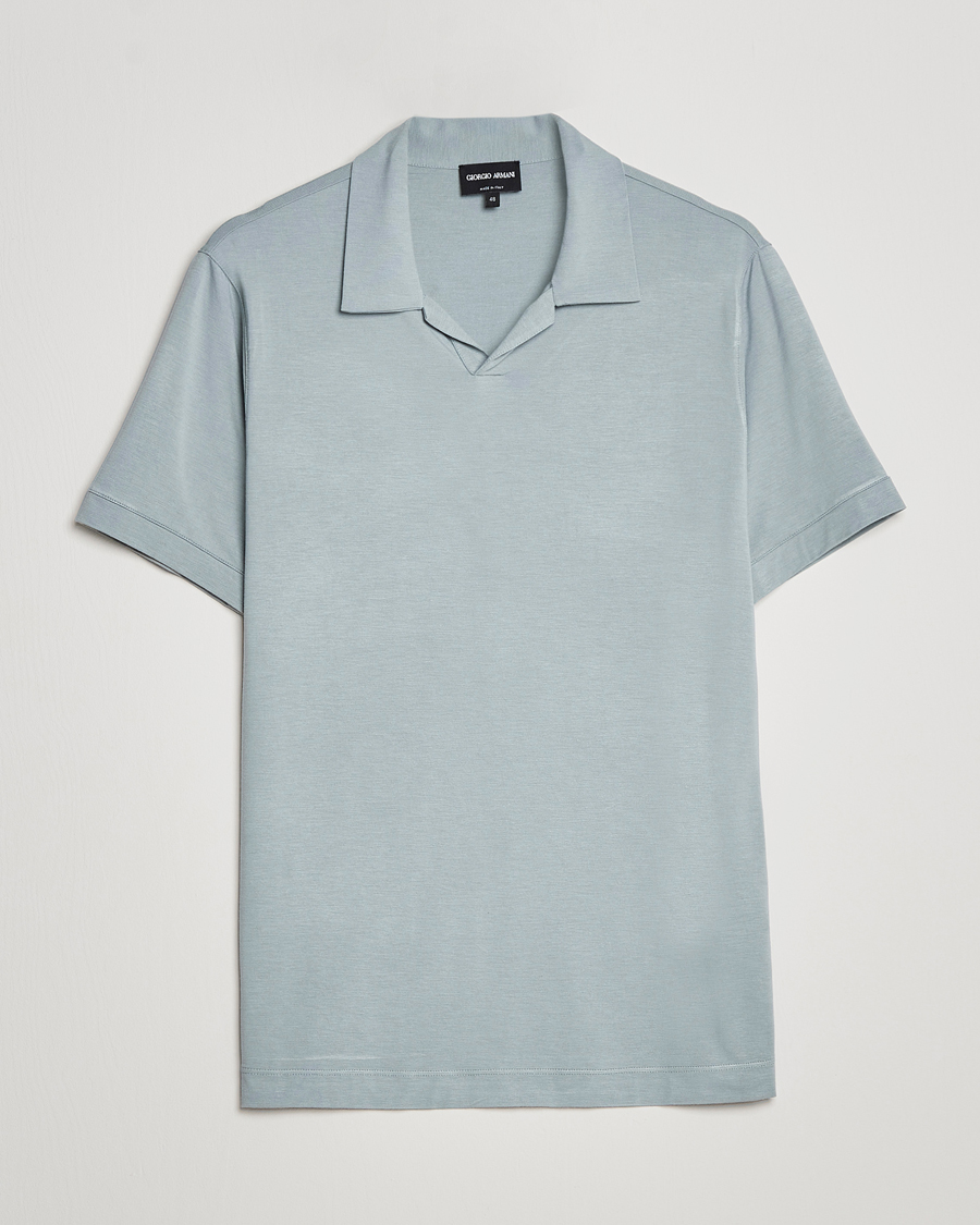 Herren | Poloshirts | Giorgio Armani | Short Sleeve Stretch Polo Light Grey