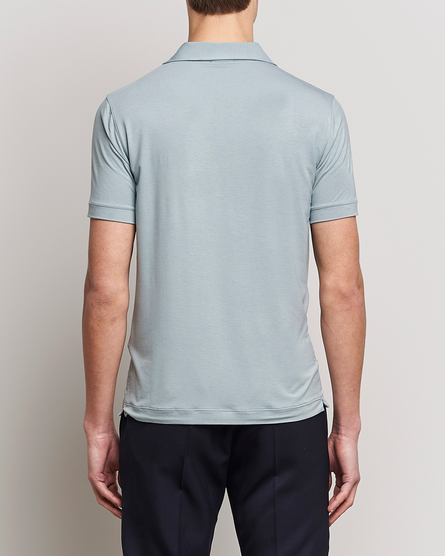 Herren | Poloshirts | Giorgio Armani | Short Sleeve Stretch Polo Light Grey