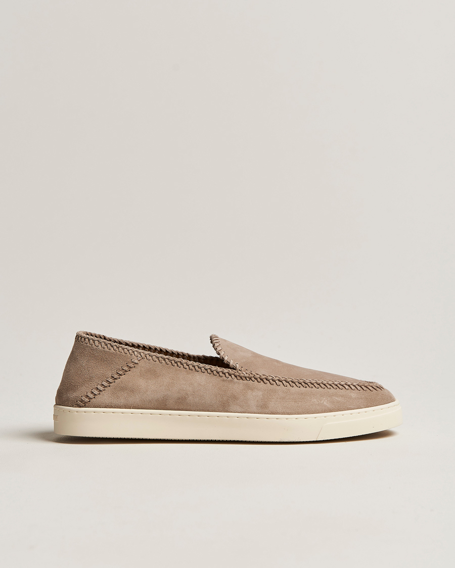 Herren | Giorgio Armani Soft Suede Loafers Sand | Giorgio Armani | Soft Suede Loafers Sand