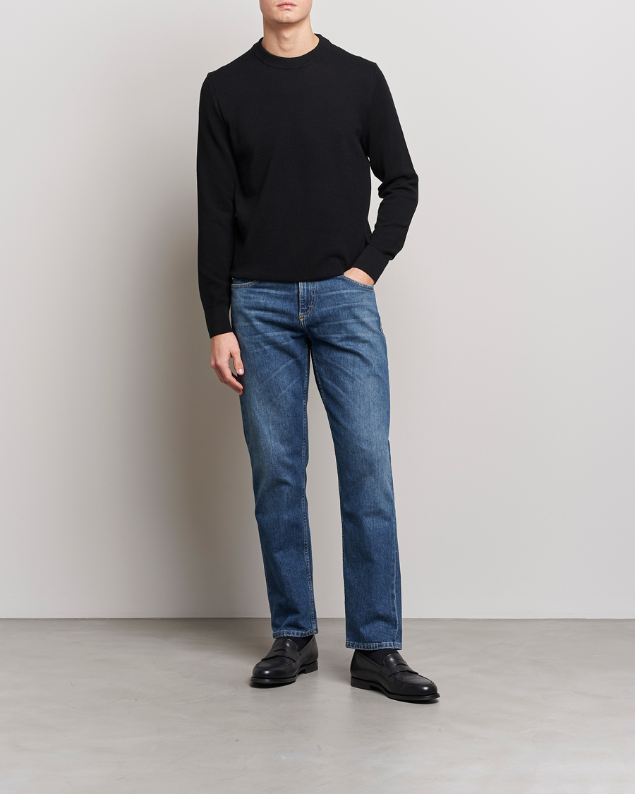Herren | Pullover | BOSS BLACK | Ecaio Knitted Sweater Black