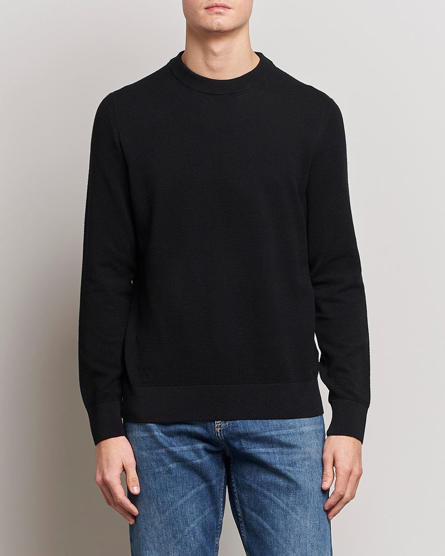 Herren | Pullover | BOSS BLACK | Ecaio Knitted Sweater Black