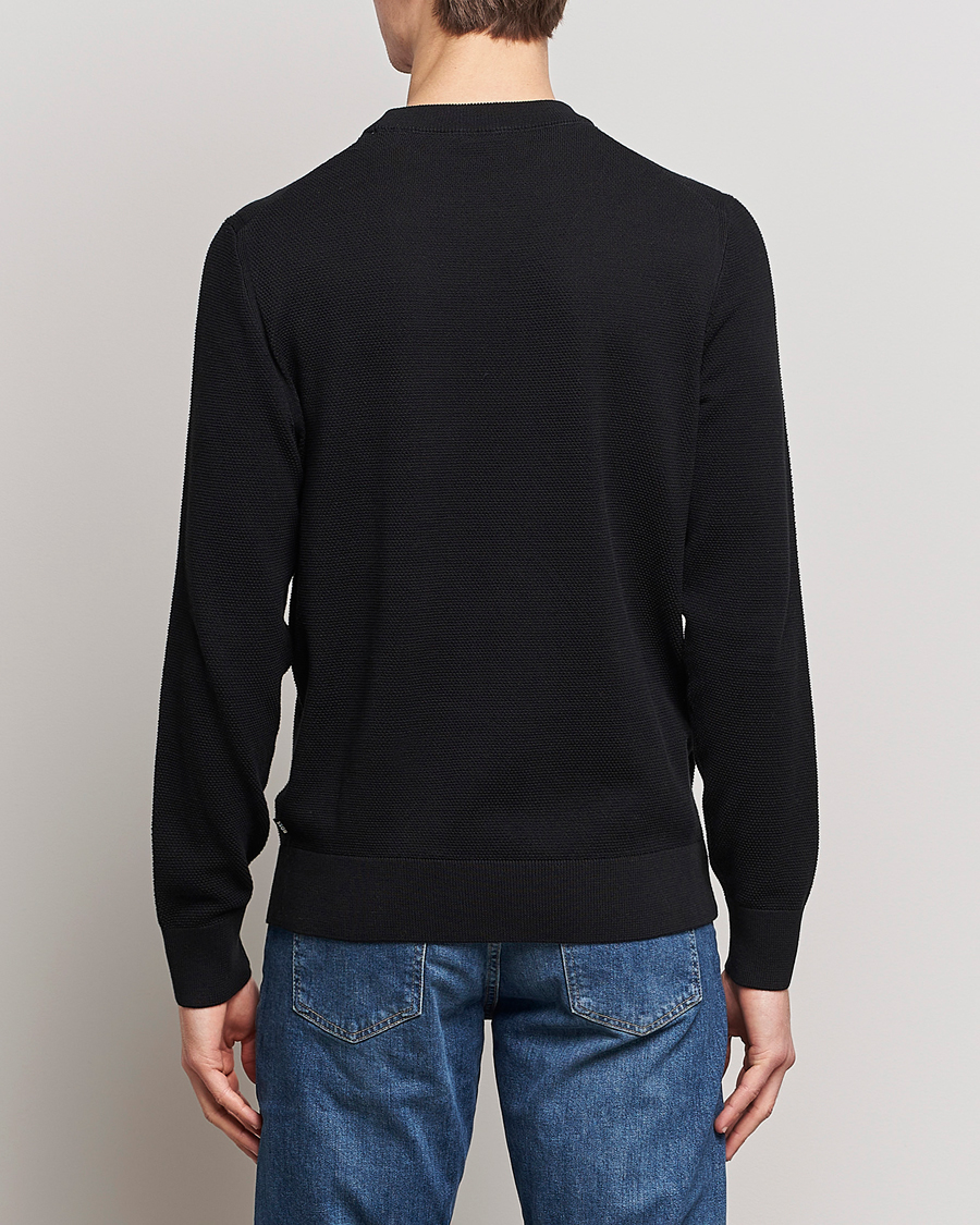 Herren | Pullover | BOSS BLACK | Ecaio Knitted Sweater Black