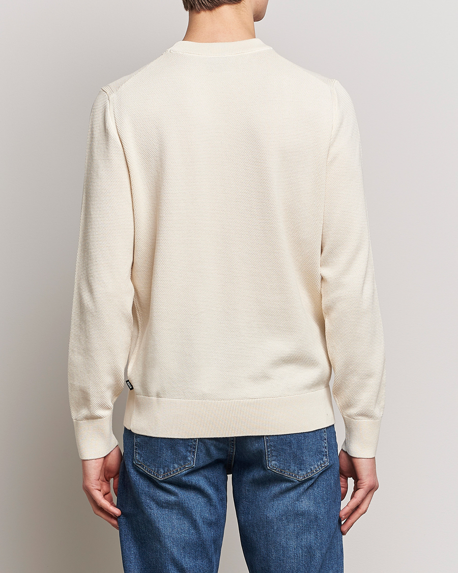Herren | Pullover | BOSS BLACK | Ecaio Knitted Sweater Open White