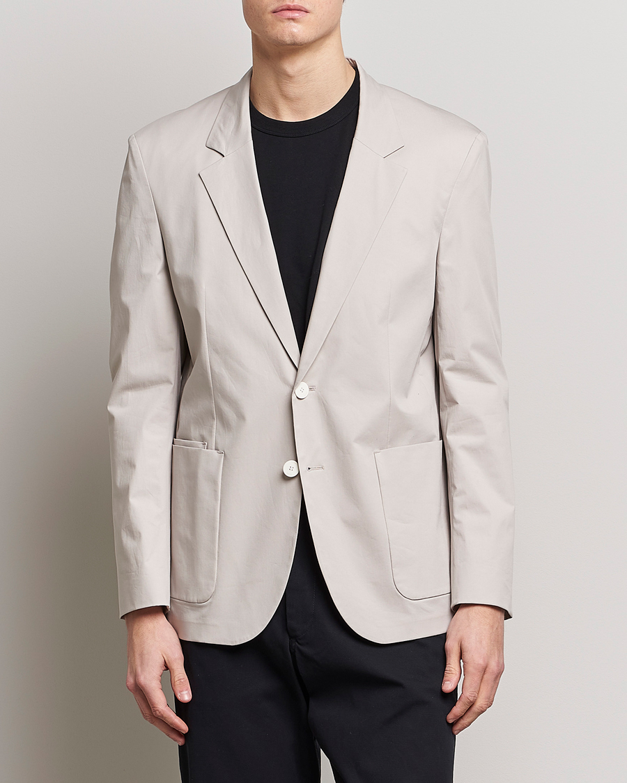 Herren | Sakkos | HUGO | Haero Cotton Patch Pocket Blazer Light Beiege