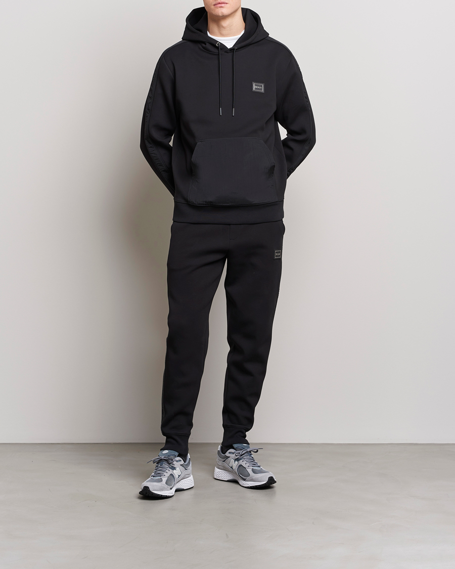 Herren | Pullover | HUGO | Daulo Logo Hoodie Black