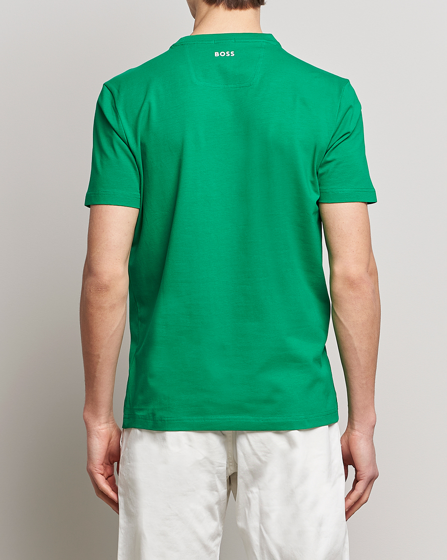 Herren | T-Shirts | BOSS GREEN | Circle Logo Crew Neck T-Shirt Open Green