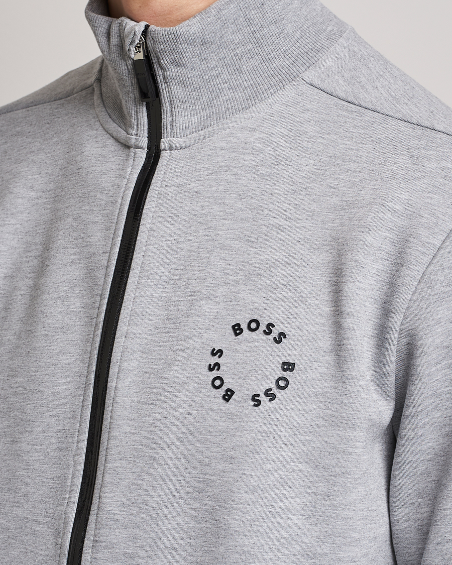 Herren | Pullover | BOSS GREEN | Skaz Full-Zip Light Grey