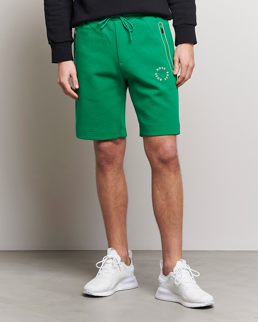 Herren | Shorts | BOSS GREEN | Headlo Sweatshorts Open Green