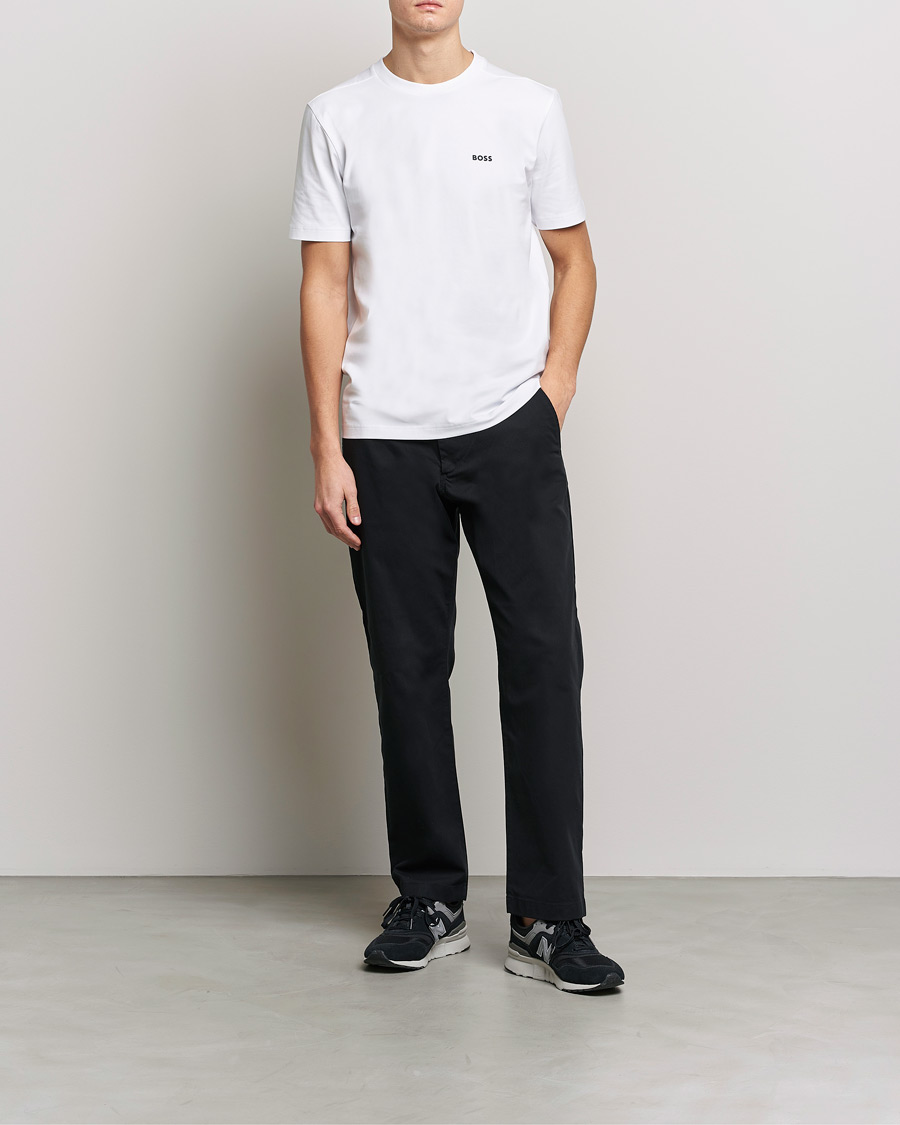 Herren | T-Shirts | BOSS GREEN | Logo Crew Neck T-Shirt White