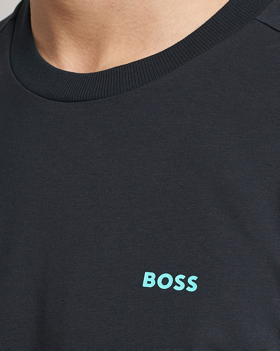 Herren | T-Shirts | BOSS GREEN | Logo Crew Neck T-Shirt Dark Blue