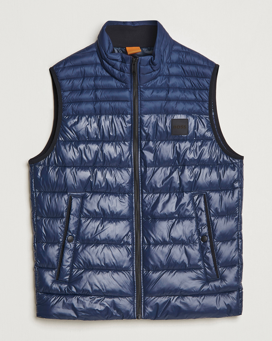 Herren | Westen | BOSS ORANGE | Odeno Down Vest Dark Blue