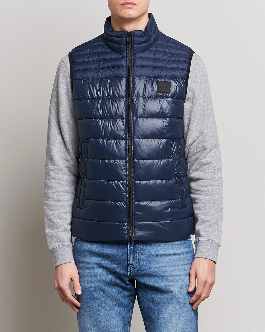 Herren | Westen | BOSS ORANGE | Odeno Down Vest Dark Blue