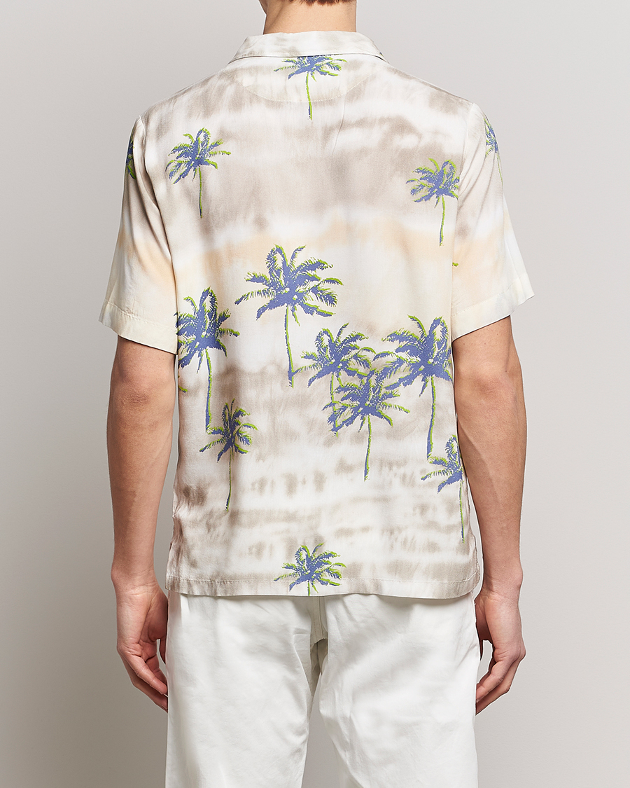 Herren | Hemden | BOSS ORANGE | Rayer Resort Collar Printed Short Sleeve Shirt Bei