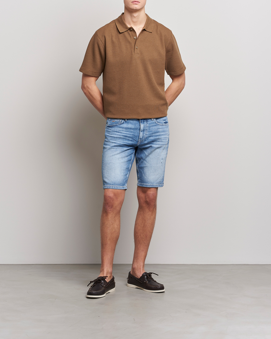 Herren | Poloshirts | BOSS ORANGE | Petempesto Knitted Polo Open Beige