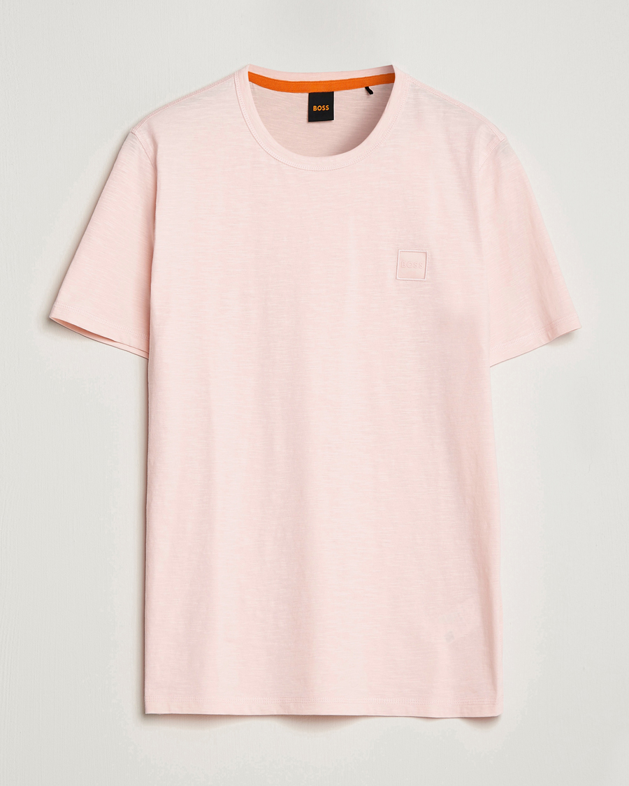 Herren | T-Shirts | BOSS ORANGE | Tegood Slub Crew Neck T-Shirt Open Pink