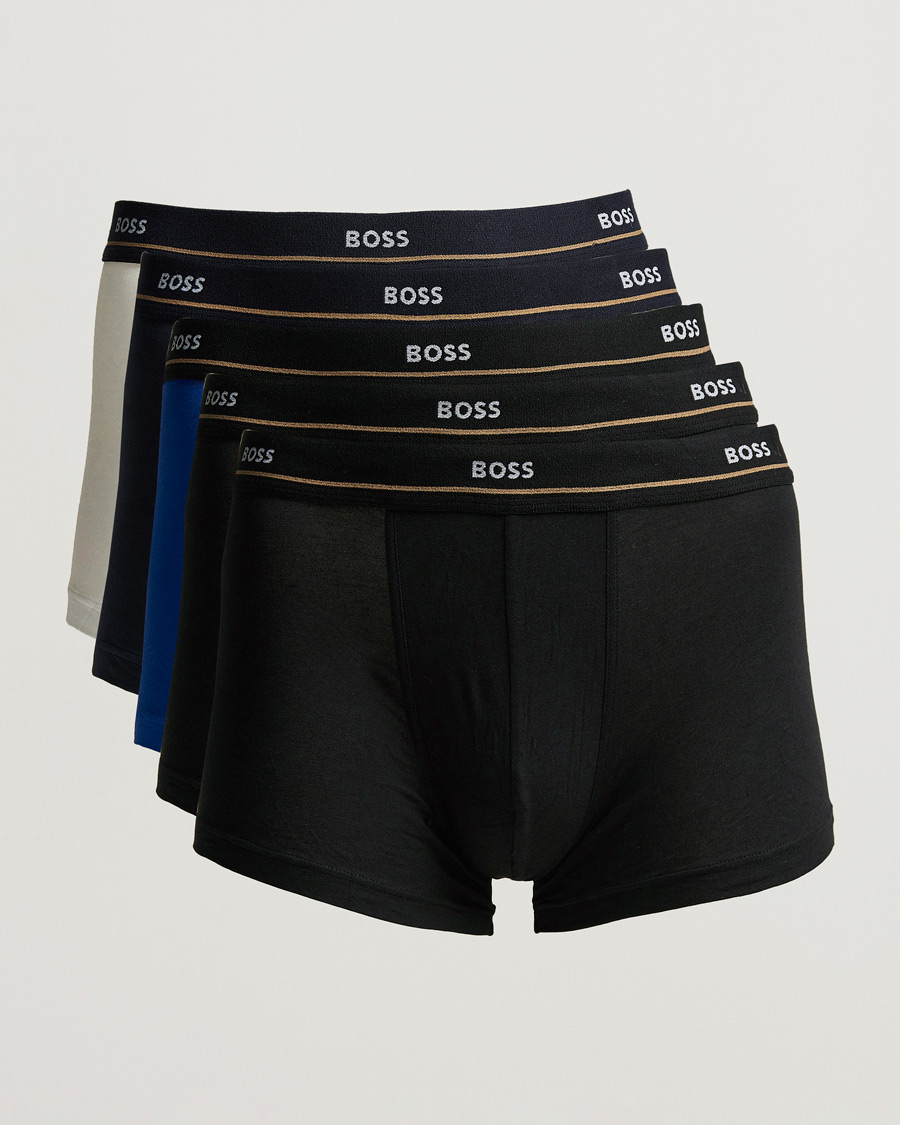 Herren | Unterwäsche | BOSS BLACK | 5-Pack Trunk Boxer Black/Navy/Blue/White